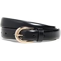 NEW Favorite Daughter The Jordan Croc Embossed Leather Belt Black Gold Small Favorite Daughter The Jordan Croc-Embossed Leather Belt  main image 4