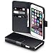 iPhone 6S Plus Case, Terrapin [GENUINE LEATHER] iPhone 6S Plus Case Executive [Black] Premium Wallet Case with Card Slots & Bill Compartment Case for iPhone 6 Plus / 6S Plus - Black