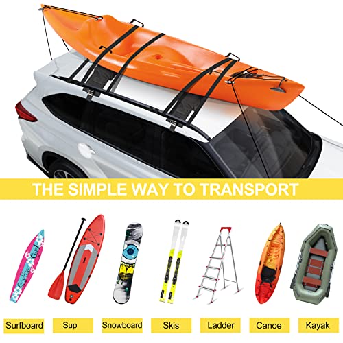 The Soft Roof Rack Pads for Kayak/Sup/Paddleboard/Canoe/Snowboard