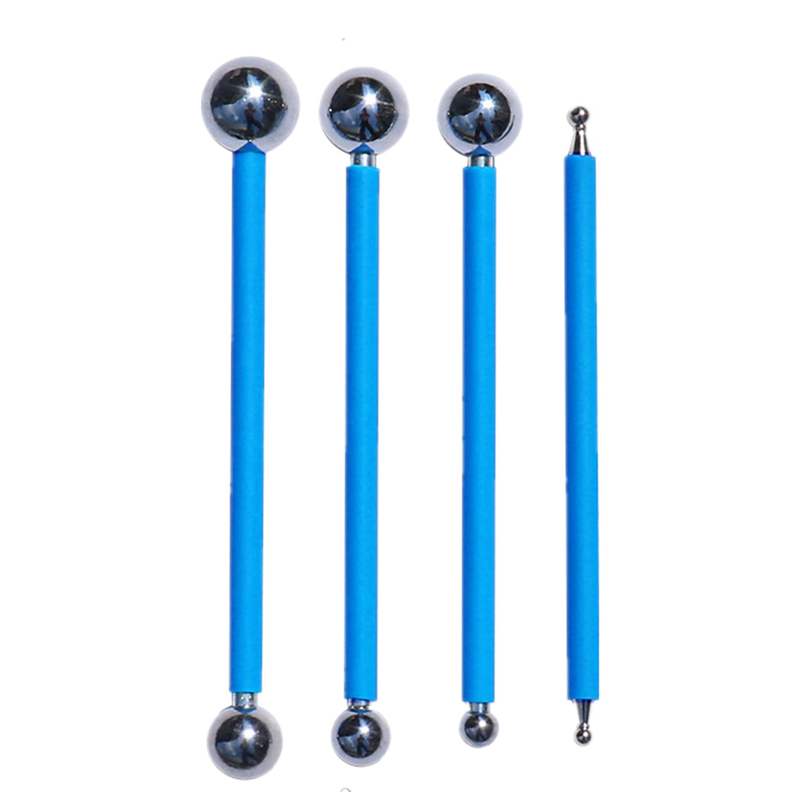 XHBTS 4 Set Concrete Countertop Caulking Tool Metal Ball Tile Caulk Finishing Tool Used to Press The Tile Grout Coating for Bathroom Kitchen and The Rest of The Household