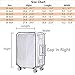 Swiky Luggage Cover 22 Inch Suitcase Cover Rolling Luggage Cover Protector Clear PVC Suitcase Cover for Carry on Luggage