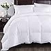 Puredown All Seasons White Down Comforter Cotton 600 Fill Power, Full/Queen Size, White