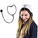 Nurse Costume Accessories - Nurse Costume Cap & Stethescope by Funny Party Hats