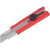 TAJIMA Rock Hard Utility Knife, 1" 7-Point Rock Hard Snap Blade, Dial Lock | Premium Grade Steel, Thick Elastomer Grip, Precision Cutting