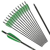 Zhao.Fu Carbon Crossbow Bolts 22 Inch Arrow Shaft
