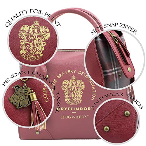Harry Potter Purse Designer Handbag Hogwarts Houses Womens Top Handle Shoulder Satchel Bag