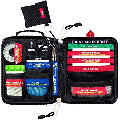 Adventure Aid First Aid Kit - Compact And Lightweight - Ideal For Sport like Camping, Home, Car, Travel & Workplace (included a First Aid Guide)
