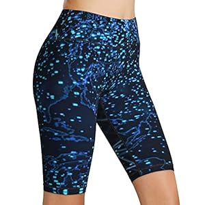 Inaayayi Hoge Taille Yoga Shorts Blauw Digitale Aarde Technologie Sociale Vrouwen Bike Shorts Tummy Control Fitness…