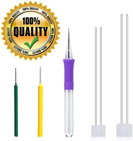 Embroidery Punch Needle for Thread - Magic Embroidery Pen Punch Needle with Threader - DIY Craft Tool for Embroidery Thread by Yihata