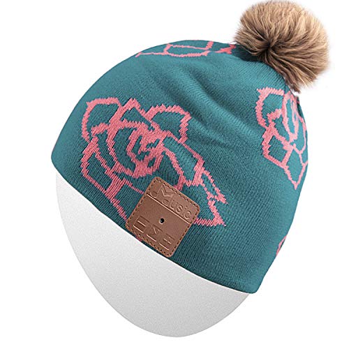 Qshell Wireless Bluetooth Beanie Hat Headphones Headsets Music Audio Cap with Speakers Mic Hands Free for Women Men Outdoor Sports,Compatible with iPhone 7/7plus, Ipad, Samsung, Blue - Thumbnail 7