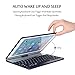 Earto iPad Keyboard Case 9.7 (2017, 2018), 7 Color Backlit Keyboard Case Folio Smart 360 Rotate Stand Keyboard Cover for iPad Air, iPad Air 2, iPad Pro 9.7 and 2017 New iPad 9.7(Black)