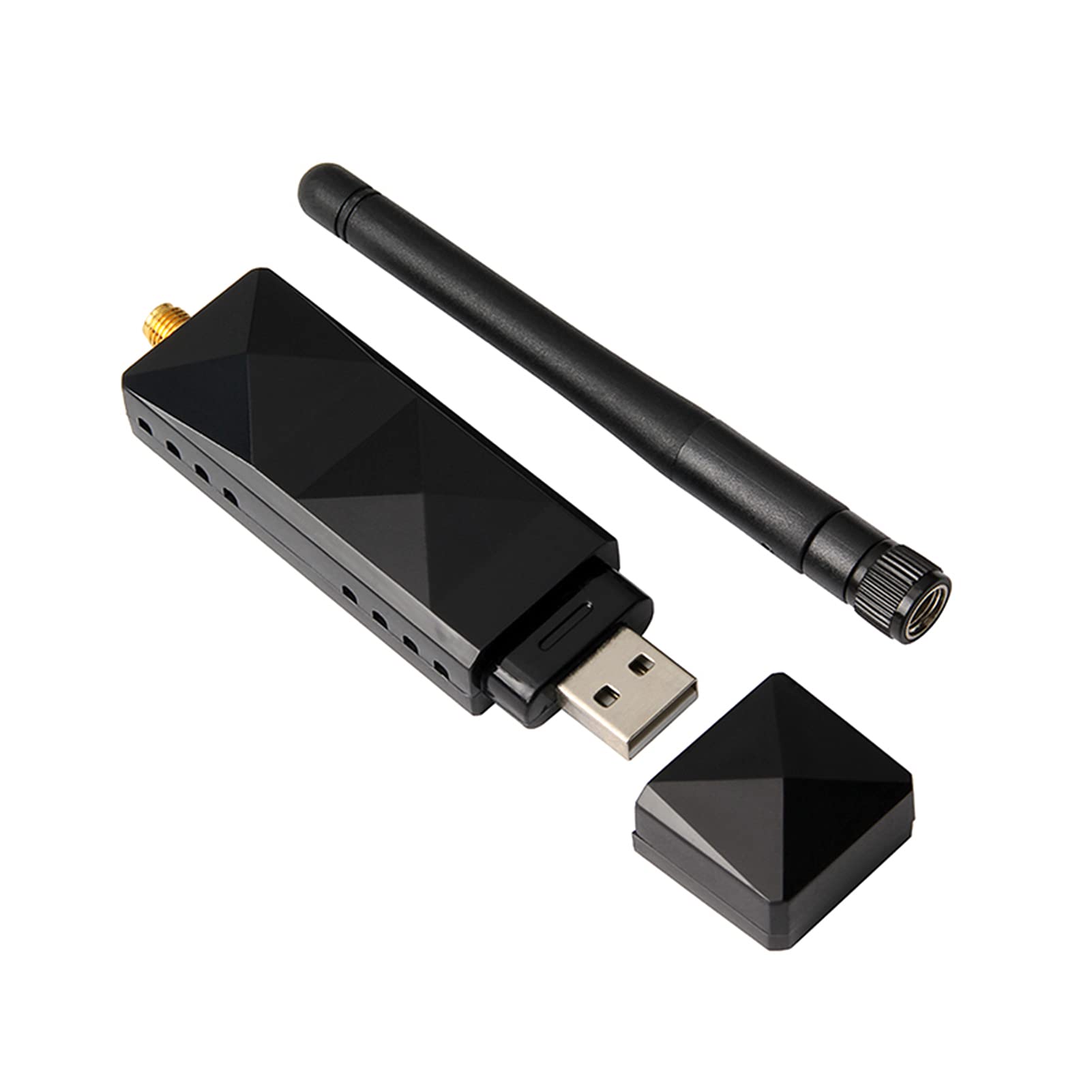 Wireless Netcard,ar9271 ABS Shell AR9271 Wireless Netcard USB WiFi Adaptor Detachable 2DBI Antenna Adapter,atheros ar9271 for TV Computer, AR9271 Chipset, Plug and Play