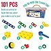 USA Toyz Boltz STEM Building Toys - 101 Pc Construction Set, Educational Toys for Kids with Engineering Blocks, Bolts, Wheels and Ratchet