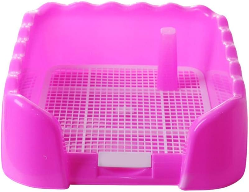 Kitabetty Portable Pet Toilet Tray Training Pad Holder with Fence Dogs,Potty Portable Toilet Tray Puppy Loo for Indoor and Outdoor Use