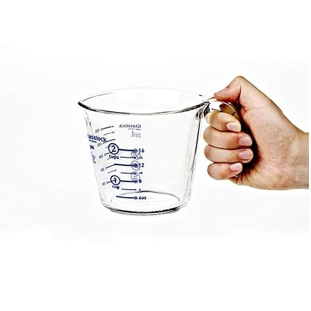 TONGBOSHI Vaso medidor de Vidrio Templado Engrosado ...