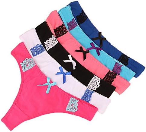 Dimissyo Sexy Panties For Women Underwear Cotton G String Tanga Thong Pack of 6 (XL, 6 pieces)