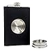 JUJOR Shot Flask 8 oz, Built-in Collapsible 2 oz. Shot Glass & Funnel Set