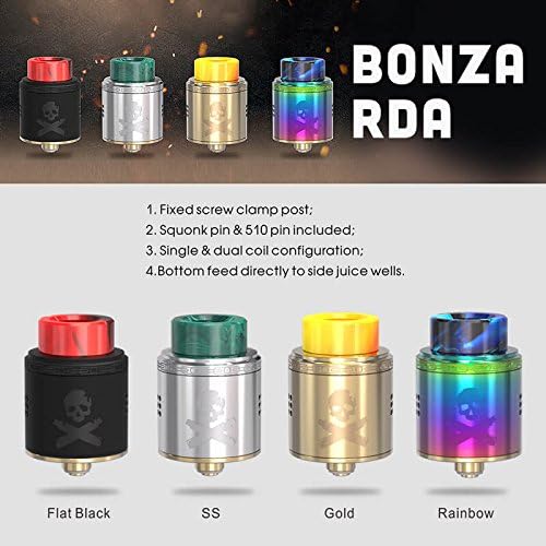 Amazon Vandy Vape Bonza Rda 24mm 濃厚フレーバーチェイサー Gold Vape Steez アトマイザー