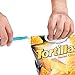 Chip Clips Plastic Bag Sealer Sticks by Kitchen Gadgets - 8 Pack, 4 sizes - Super Easy - Fold the Top of a Bag and Slide On a Bag Sealer Stick - Keeps Food Fresh - Thin, Compact, Reusable, Durable