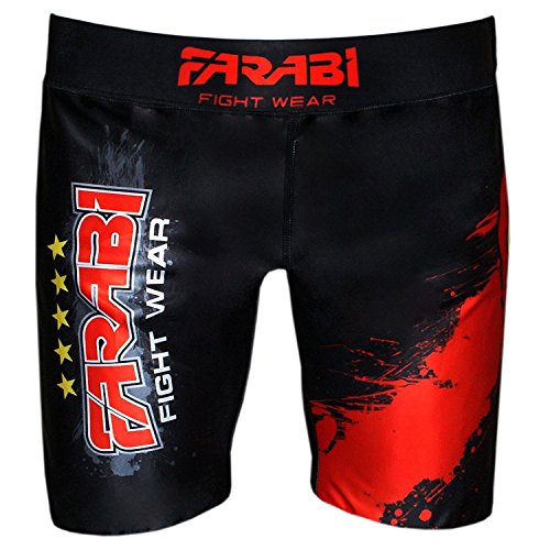 Farabi vale tudo shorts MMA grappling fight training match compression tights (medium) - Thumbnail 2