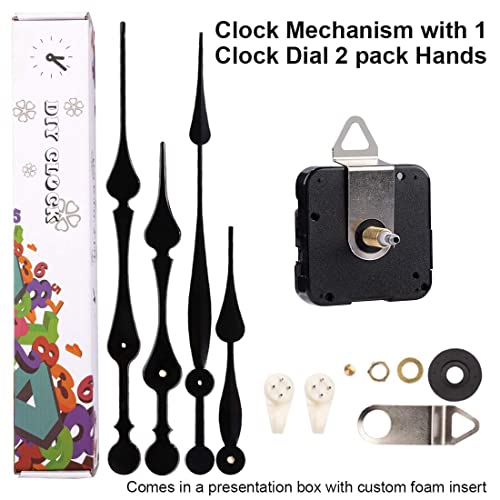 EMOON High Torque Long Shaft Clock Mechanism Kit Replacement Movement