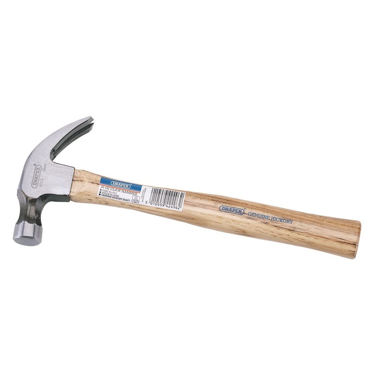 Draper 42496 Hickory Shaft Claw Hammer, 450g