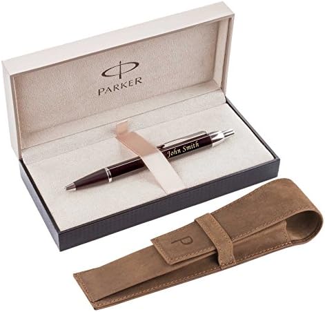 Parker Ballpoint IM Black CT - big box + PAGANI Hunting Brown