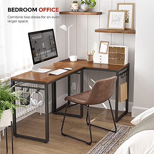 VASAGLE Computer Writing Desk, 39 Inch Office Study Table, Work from