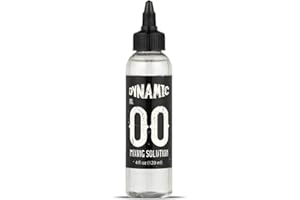 Dynamic Color Co.- No. 00 Tattoo Ink Mixing Solution, Premium Shading Solution Tattoo for Artists, Purest Hospital-Grade Wate