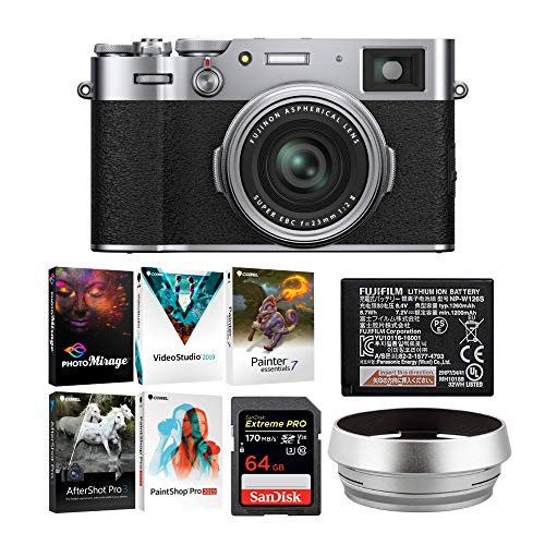 Fujifilm X Series X100V Compact Digital Camera (Silver) with Lens Hood
