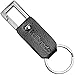 Leather Keychain for Men or Women from Designer Kalibrado with Detachable Key Fob, Holder for Belt, Black Ring and Snap Hook Chain, Best for Car, Valet, Home or Office Keys, Enhance Your Style Now!