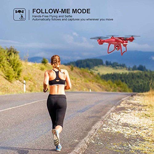 Drohne mit 1080p HD Kamera FPV Live Video RC Quadcopter mit GPS Return Home Funktion Follow Me und Altitude Hold, Drohne… – Bild 7