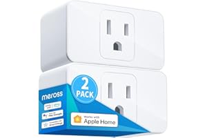 meross Smart Plug, 15A & Reliable WiFi Outlet Works with Alexa, Google Home, Apple HomeKit and SmartThings, Voice & Remote Co