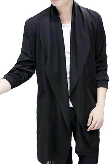 Amazon Urbane Style カーディガン メンズ ロング 大きいサイズ ジャケット コート ドレープ カーディガン 通販