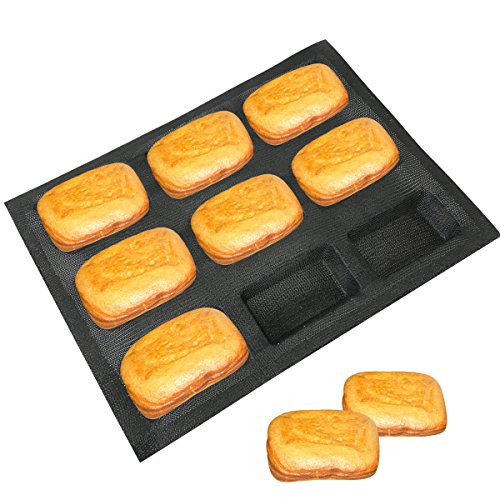 Bluedrop Silicone Bread Forms Rectangle Molds Non Stick Perforated Bakery Tray