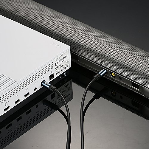 MillSO Digital Optical Audio Cable TOSLINK Cable SPDIF Cable with Male to Male Connectors for Soundbar, Home Theater, TV, Game Console, DVD/CD/Blu-Ray and Amplifier - 3.3feet/1M