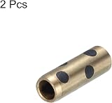 sourcing map Sleeve Bearings 5mm Bore 7mm OD 20mm H Brass Graphite Oilless view 3