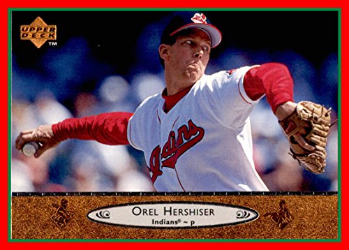 1996 Upper Deck #59 Orel Hershiser CLEVELAND INDIANS with Dennis Denny Martinez on card back