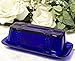 Butter Dish Cobalt Blue Glass