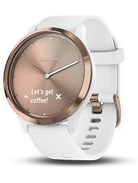 Garmin v&iacute;vomove HR Sport Hybrid Smartwatch - Rose Gold, S/M