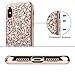 iPhone X Case,iPhone 10 Case,Wollony Luxury Slim iPhone X Bling Shiny Glitter Case with Soft Fiber Lining Cushion Hybrid Shock-Absorption Bumper & Anti-Scratch Back Cover for iPhone X 10 Champagne