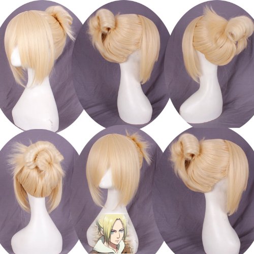 Free Hair Cap + Attack on Titan Annie Leonheart Cosplay Wig