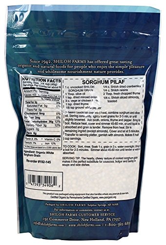 Shiloh Farms - Organic Sorghum Grain - 16 Ounce - Thumbnail 2