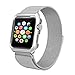 For Apple Watch Band 42mm Upgraded Stainless Steel Magnetic iwatchband with Metal Case for Apple Watch Series 3 Series 2 Series 1 Protective Bumper Replacement Strap Silver