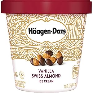 Image of Haagen-Dazs, Vanilla Swiss Almond Ice Cream, 14 oz (Frozen)
