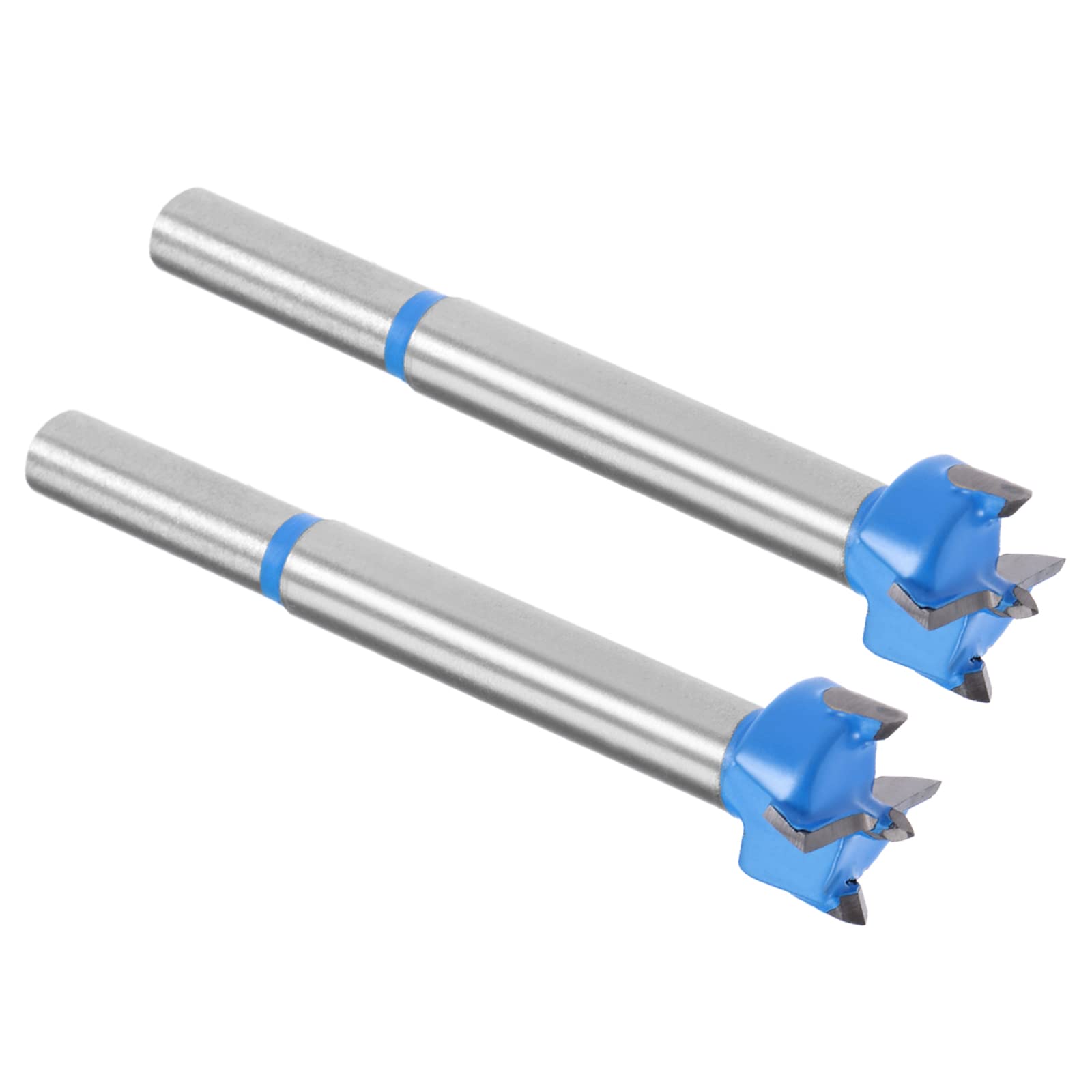 Kozelo 2pcs Forstner Drill Bits - [17mm] Tungsten Carbide Auger Opener for Wood Furniture Hinge Woodworking Use, Round Shank, Dark Blue — image 1