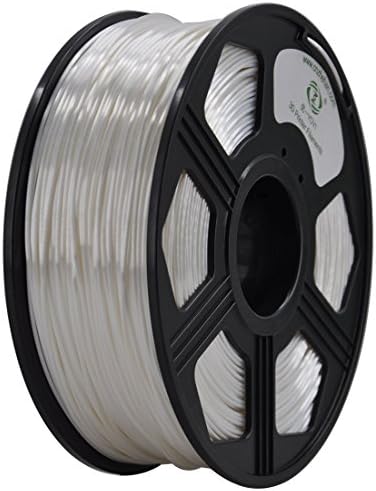 YOYI Silk like Polymer composite White 1KG 1.75mm polymer 3D Printer Filament, Diameter Tolerance +/- 0.05 mm, 1 KG Spool, 1.75 mm, silk like filament, white