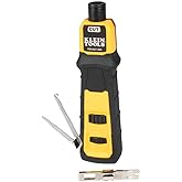 Klein Tools VDV427-300 Impact Punchdown Tool with 66/110 Blade, Reliable CAT Cable Connections, Adjustable Force, Includes Pi