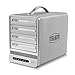 TerraMaster Firewire Hard Drive RAID Enclosure F4-830 4Bay 3.5-inch SATA Hard Drive to USB 3.0/e-SATA/FireWire 800x2 Hard Drive Group JBOD/RAID 0/RAID 1/RAID 3/RAID 5/RAID10 External Hard Drive Enclosure Storage