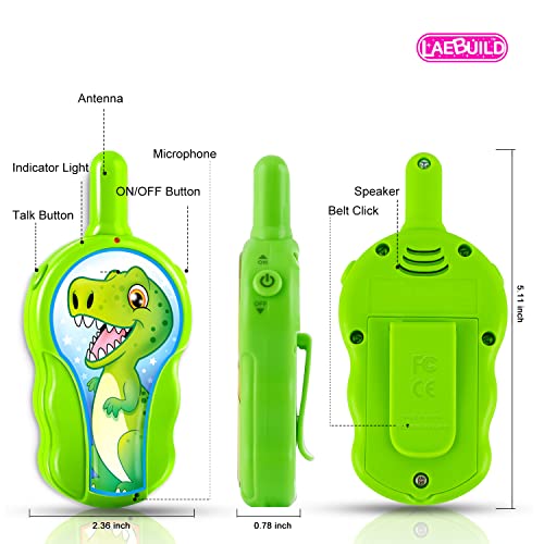 Kids Toys for 3-12 Years Old Boys Girls, Walkie Talkies for Kids Toddlers, Dinosaur Walkie Talkies Long Distance Birthday Holiday Camping Outdoors,Two Way Radio Gifts 5-10 Easter Basket Stuffers